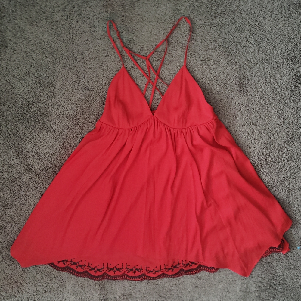 Red Strappy Dress